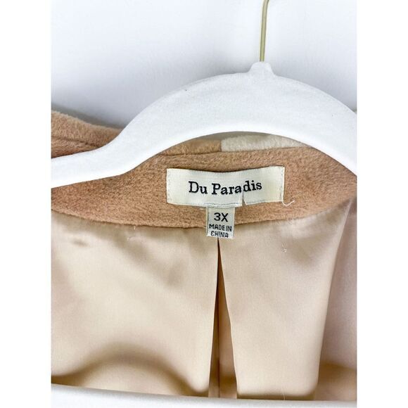 Anthropologie Du Paradis Two Tone Oversized Overcoat Size 3x - Picture 9 of 14